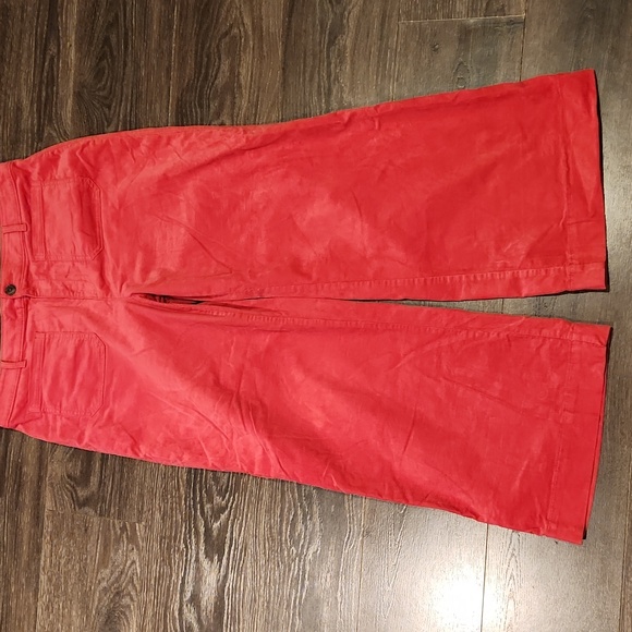 ❤️ LOFT CORDUROY HIGH RISE WIDE LEG PALMER PANTS, PINK, 14 (32) - Picture 4 of 10